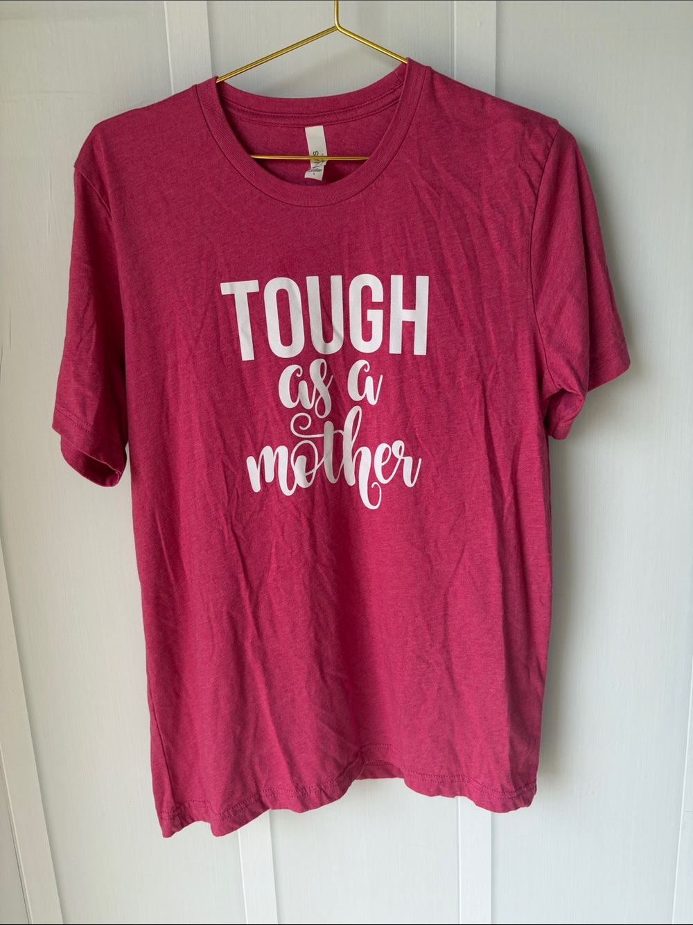 Bella Canvas Hot Pink 'Tough as a Mother' Graphic Tee